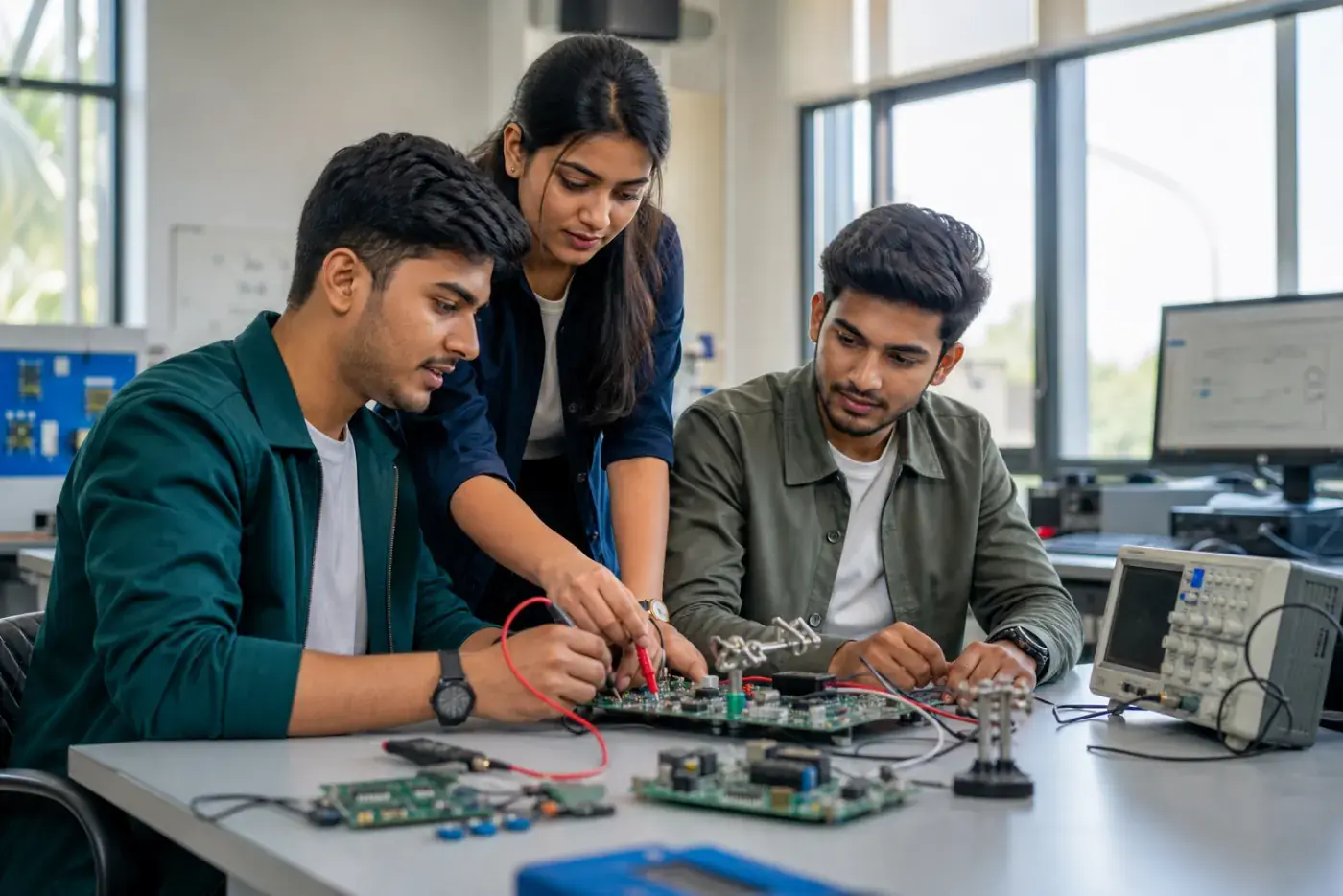 Students in a lab